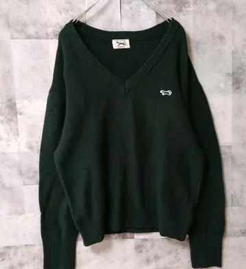 town Craft 니트 스웨터 올리브 그린 프리 사이즈