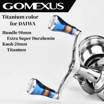 고메사스 더블 핸들 티타늄 노브 티타늄 컬러 98mm 다이와용