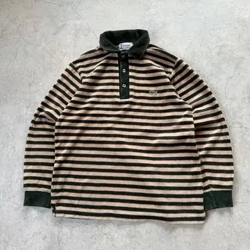 70s 80s IZOD LACOSTE 라거 셔츠 벨로아 보더