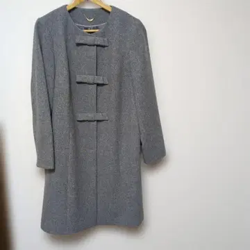 [ 새상품급 ] 로즈 티아라 리본 울 코트 사이즈 42