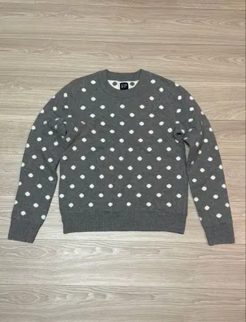 GAP 그레이 도트 무늬 니트 스웨터 S