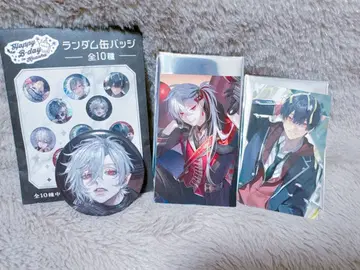 니지산지 쿠츠하 200만 명 팝업 캔뱃지 폴라로이드풍 카드