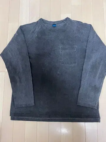 USA 굿온 GoodOn 포켓 부착 피그먼트 래글런 롱 T