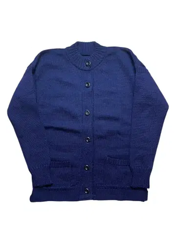 빈티지 80s 영국제 건지 니트 가디건