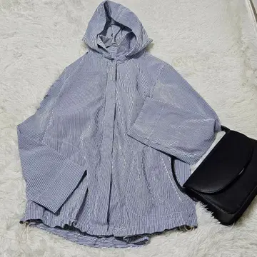 미사용급 맥레거 [M] 자켓 후드 탈부착 가능 스트라이프