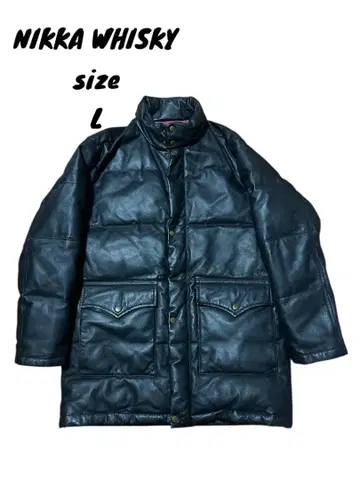 NIKKAWHISKY 니카위스키 두툼한 가죽 다운 코트