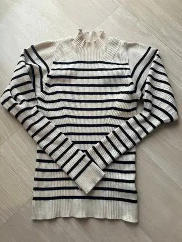 SNIDEL 스트라이프 하이넥 스웨터 ONE SIZE