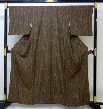 미사용 새상품급 코몬 사라사 문양 가드 가공 그린 계열 N71111-1