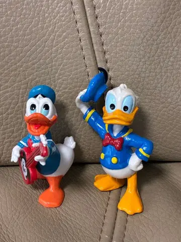 쇼와 헤이세이 레트로 도널드 덕 피규어 2체 세트 디즈니랜드
