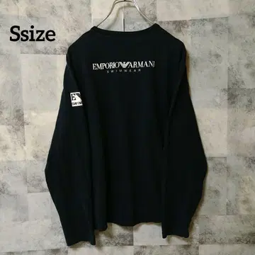 EMPORIO ARMANI 롱 슬리브 Ssize 와펜 로고 백 로고