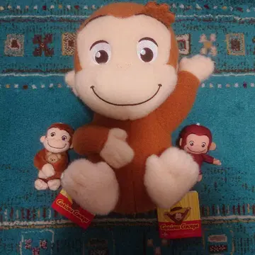 호기심 많은 조지 푹신 L 봉제 인형 포근포근 세트