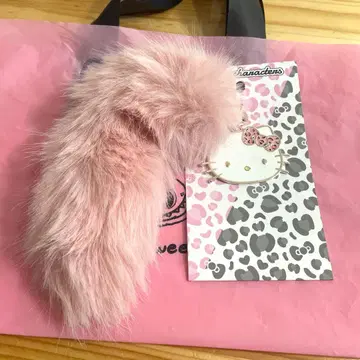 헬로키티 퍼스트 스트랩 핑크 표범 무늬