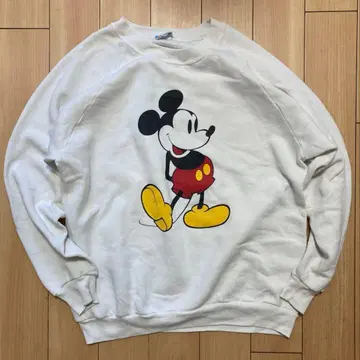 80s-90s Disney 미키마우스 맨투맨 L USA제