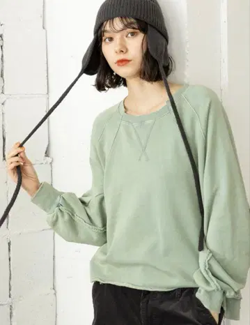 니코앤드 아웃 링킹 블리치 풀오버 맨투맨 블루 L