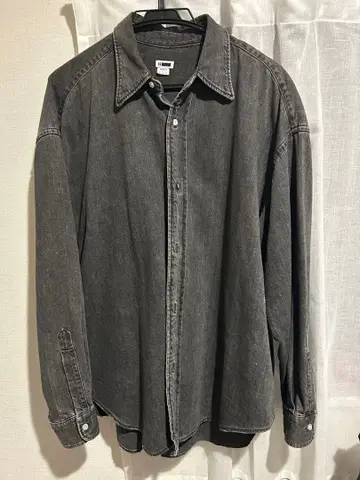 H BEAUTY&YOUTH 에이치뷰티앤드유스 데미지 데님 셔츠