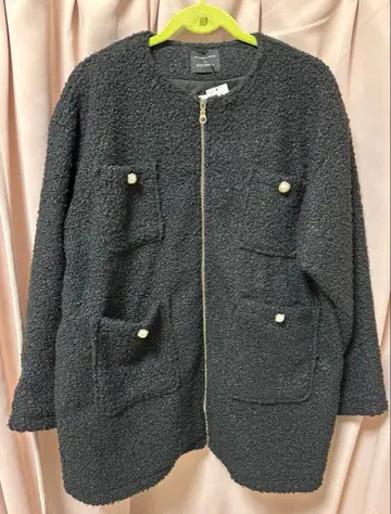 시마무라 부클레 노카라 펄 버튼 코트