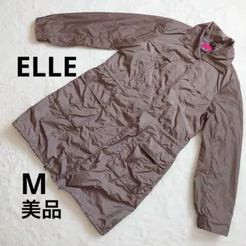 새상품급 ELLE 엘르 브라운 미들 기장 점퍼 3 포켓 M