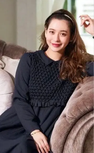 미사용 chesty 스모킹 원피스 네이비 1 사이즈