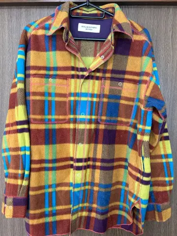 빔즈 보이 플리스 체크 셔츠