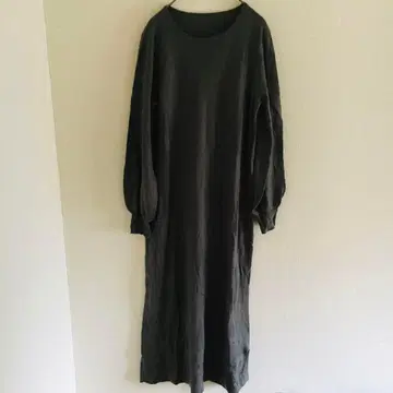 [M] 니트 원피스 롱 기장 얇은 소재 U넥 마터니티 루즈핏