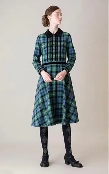 제인 마플 타탄 체크 원피스