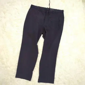 유니클로 감동 팬츠 슬랙스 (XL) 네이비 슬림핏 스트레이트