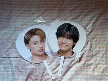 A! group 코지마 켄 사노 마사야 부채 2장 세트