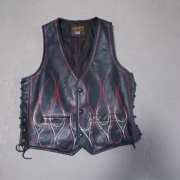 vanson 가죽 베스트 38 프레임 디자인