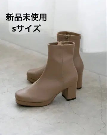 부츠 스퀘어토 플랫폼 힐 부츠 여성용 S