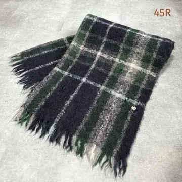 [ 미사용품급 ] 45R 포티 파이브 알 융모 스톨 울 머플러