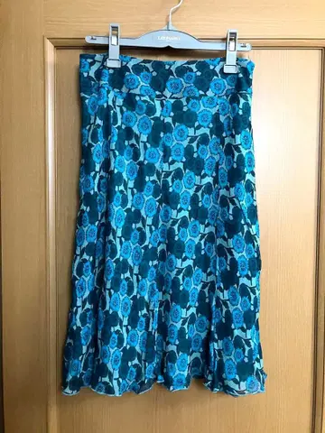 로라 애슐리 실크 100% 스커트 L