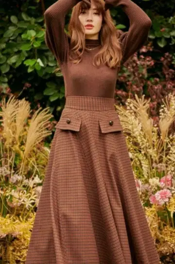 HerLipto 체크 스커트