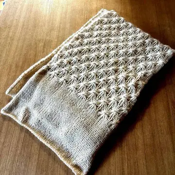 핸드메이드 시스루 패턴 스톨