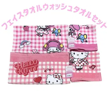 마이멜로디 키티 타월 4개 세트