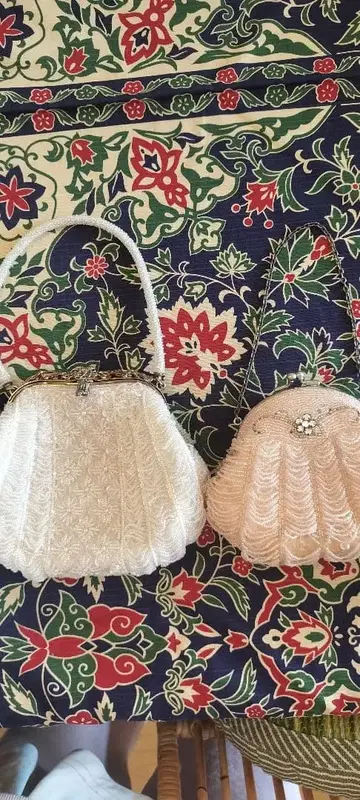 비즈 자수 파티 백 2세트