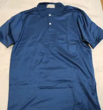 80s dunhill 피케 셔츠 M 사이즈 파란색 빈티지