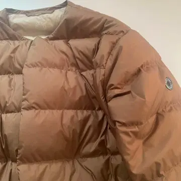 ORCIVAL 브라운 퀼팅 다운 자켓