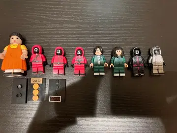 오징어 게임 레고풍 피규어 세트