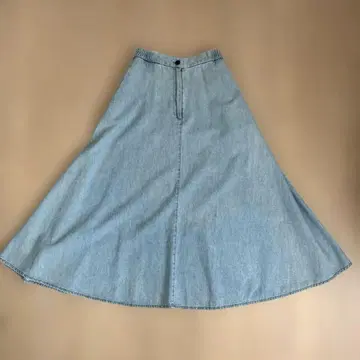 세라드아 데님 플레어 롱 스커트