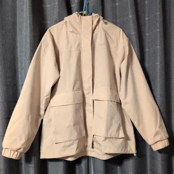 adidas 베이지 마운틴 파카 L 사이즈 미사용 새상품 후드 부착
