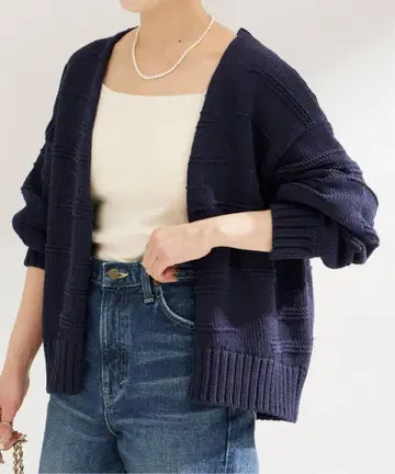 택 포함 새상품 링크스 편직 가디건 B.C STOCK 베이크루즈