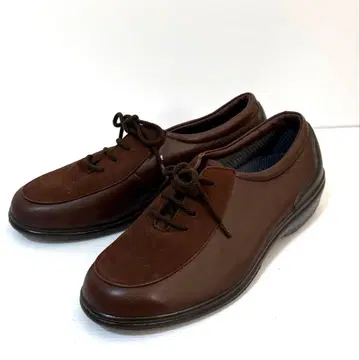 BonStep 신발 가죽 스웨이드 브라운 23.5cm EEEE