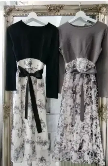 시마무라 원피스 원피  콜라보  씨 콜라보