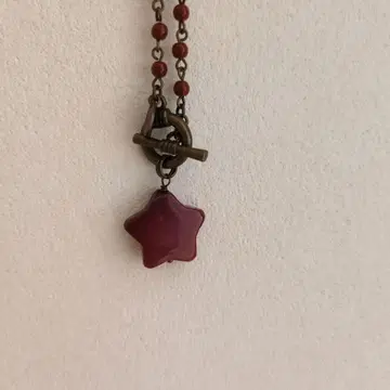 카나미 비쥬 롱 목걸이 브라운 계열