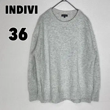 INDIVI 인디비 (36) 니트 스웨터 울 혼방