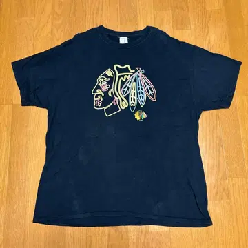 구제 의류 NHL 공식 라이선스 블랙 T셔츠