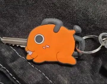 [ 미사용 새상품 ] 체인소 맨 포치타 키 커버 키링 실리콘