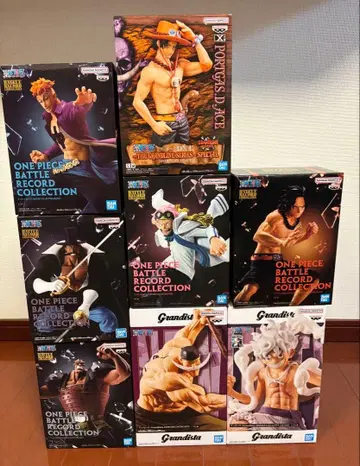 원피스 흰 수염 해적단 5체 코비&루피&에이스