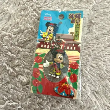 디즈니 오키나와 한정판 오키나와 류소 미니 마우스 스트랩 족쇄 슈리성