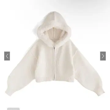 후드 퍼 니트 후드티[an1497] GRL 아이보리